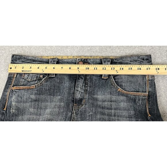 Kristian Alfonso Fleur de Lis Bootcut Jeans Women’s 14 Med Wash Stretch Denim - Picture 13 of 16